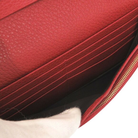 GUCCI Red Leather Wallet - Picture 8 of 11